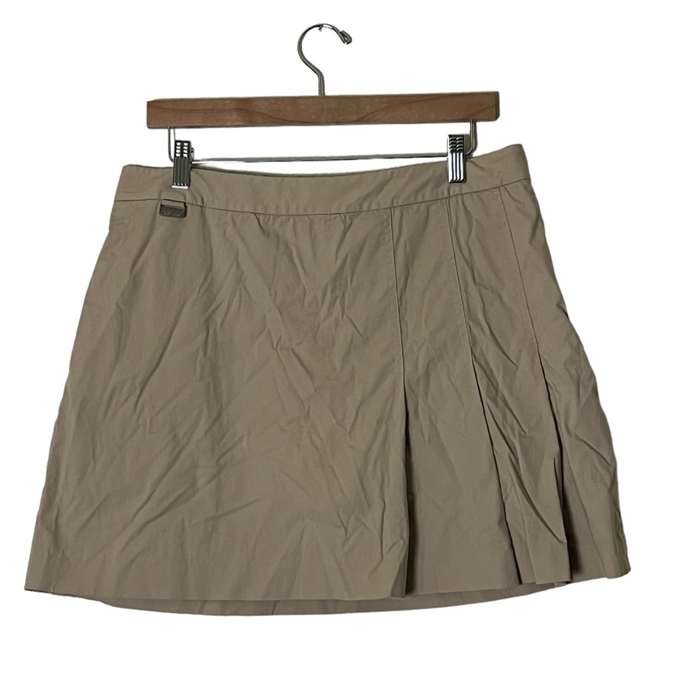 Ralph Lauren Active | Khaki athletic mini skirt with kick shorts size 12